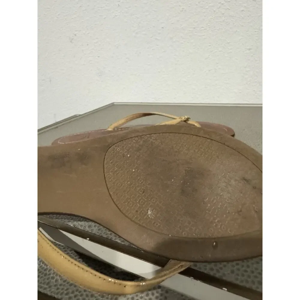 Tory Burch Terra Sandals Light Honey Color Leather Women Size 7.5 M